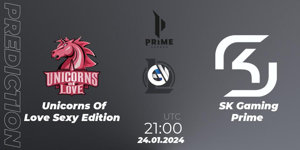 Unicorns Of Love Sexy Edition - SK Gaming Prime: прогноз. 24.01.2024 at 21:00, LoL, Prime League Spring 2024 - Group Stage
