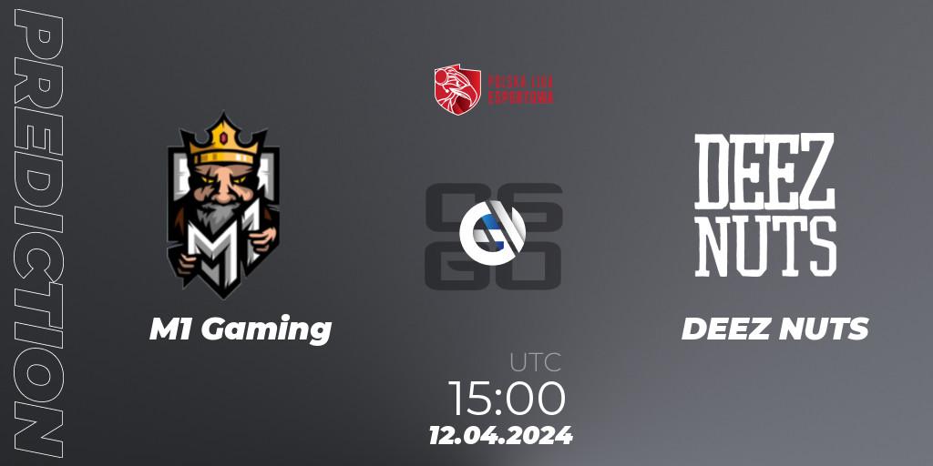 M1 Gaming - DEEZ NUTS: прогноз. 12.04.2024 at 15:00, Counter-Strike (CS2), Polska Liga Esportowa 2024: Split #1