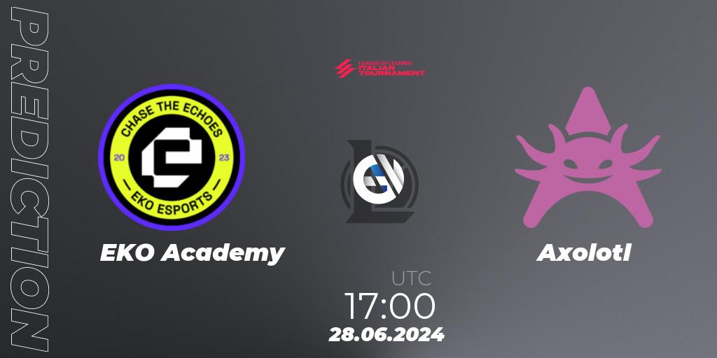 EKO Academy - Axolotl: прогноз. 28.06.2024 at 17:00, LoL, LoL Italian Tournament Summer 2024