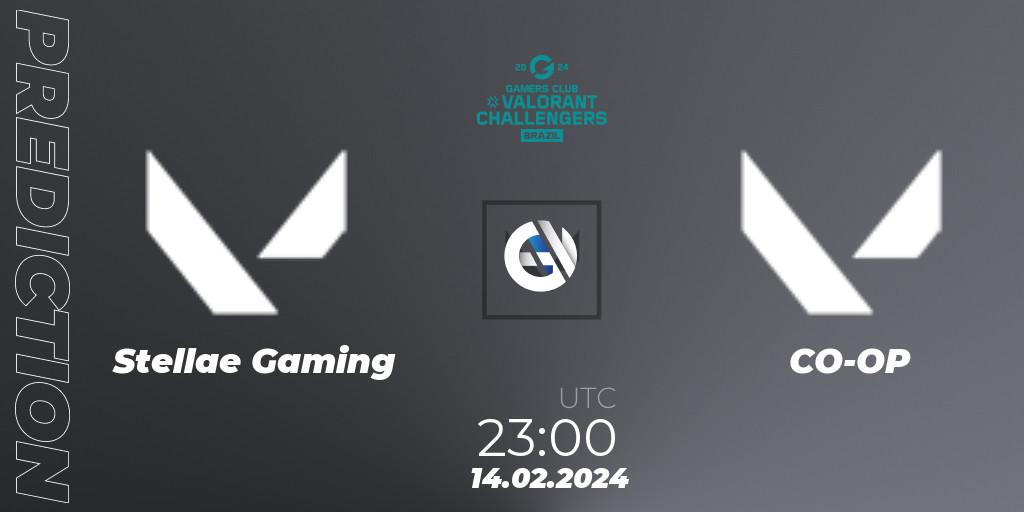 Stellae Gaming - CO-OP: прогноз. 15.02.2024 at 00:10, VALORANT, VALORANT Challengers Brazil 2024: Split 1
