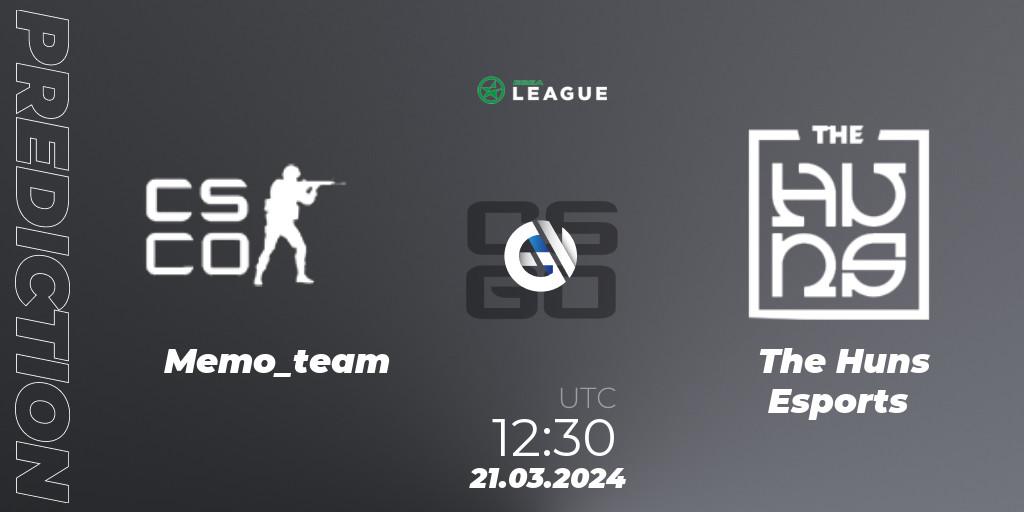 Memo_team - The Huns Esports: прогноз. 21.03.2024 at 12:30, Counter-Strike (CS2), ESEA Season 48: Open Division - Asia