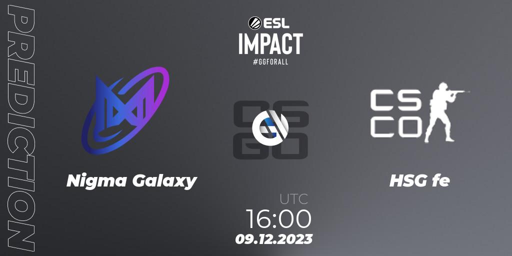 Nigma Galaxy - HSG: прогноз. 09.12.23, CS2 (CS:GO), ESL Impact League Season 4