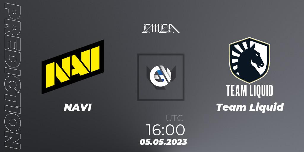 NAVI - Team Liquid: прогноз. 05.05.2023 at 16:00, VALORANT, VCT 2023: EMEA League - Regular Season