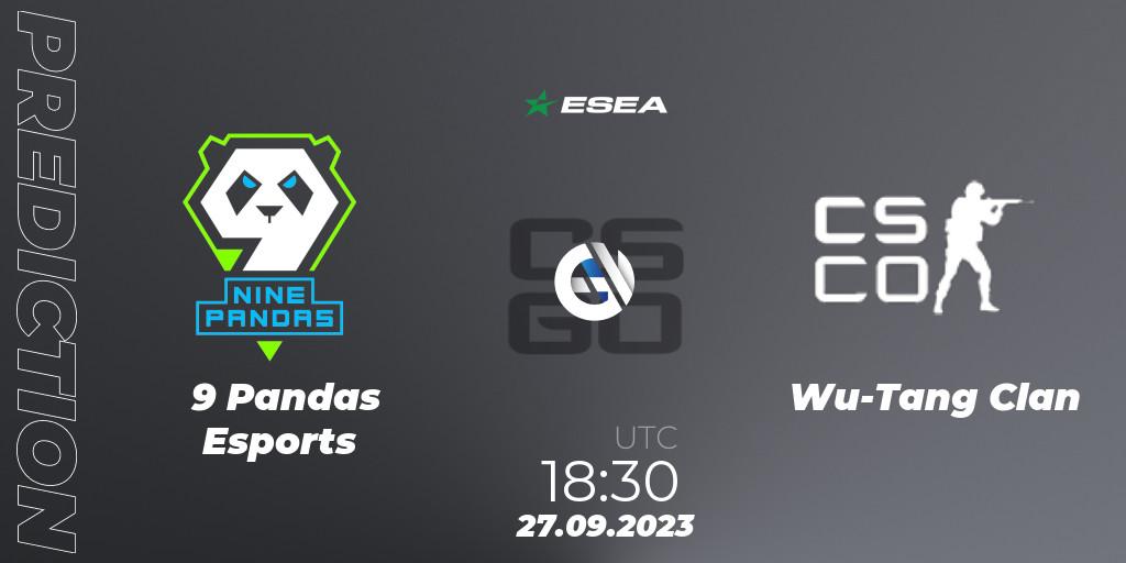 9 Pandas Esports - Wu-Tang Clan: прогноз. 27.09.2023 at 13:00, Counter-Strike (CS2), ESEA Advanced Season 46 Europe