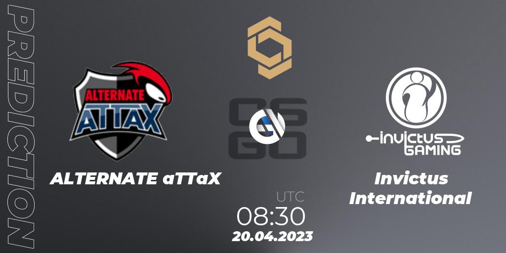 ALTERNATE aTTaX - Invictus International: прогноз. 20.04.2023 at 08:30, Counter-Strike (CS2), CCT South Europe Series #4: Closed Qualifier