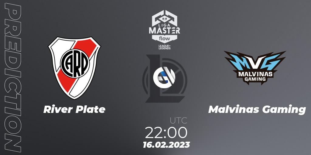 River Plate - Malvinas Gaming: прогноз. 16.02.2023 at 22:00, LoL, Liga Master Opening 2023 - Group Stage