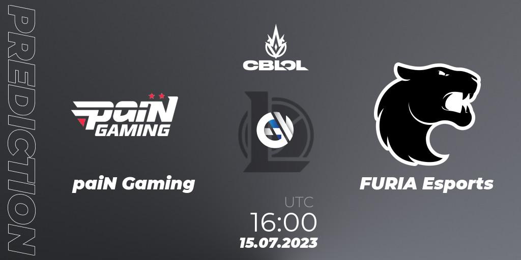 paiN Gaming - FURIA Esports: прогноз. 15.07.2023 at 16:00, LoL, CBLOL Split 2 2023 Regular Season