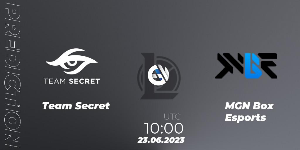 Team Secret - MGN Box Esports: прогноз. 23.06.2023 at 10:00, LoL, VCS Dusk 2023
