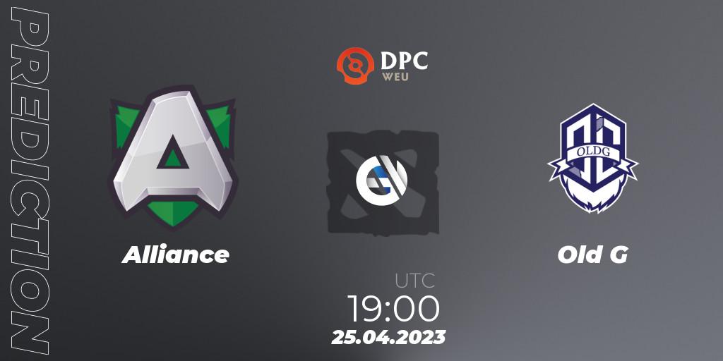 Alliance - Old G: прогноз. 25.04.2023 at 18:56, Dota 2, DPC 2023 Tour 2: WEU Division II (Lower)