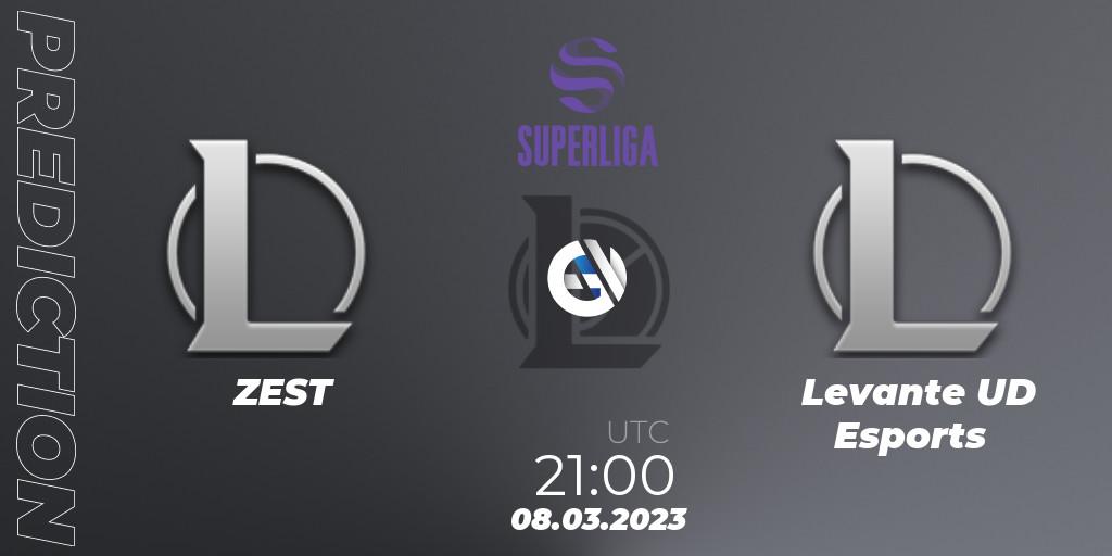 ZEST - Levante UD Esports: прогноз. 08.03.2023 at 21:00, LoL, LVP Superliga 2nd Division Spring 2023 - Group Stage