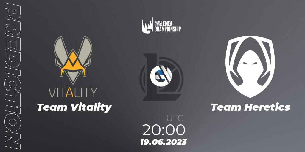 Team Vitality - Team Heretics: прогноз. 19.06.2023 at 20:00, LoL, LEC Summer 2023 - Regular Season