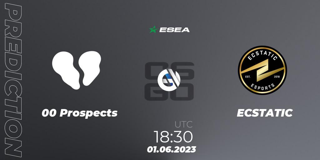00 Prospects - ECSTATIC: прогноз. 01.06.23, CS2 (CS:GO), ESEA Advanced Season 45 Europe