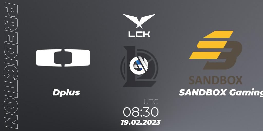 Dplus - SANDBOX Gaming: прогноз. 19.02.23, LoL, LCK Spring 2023 - Group Stage