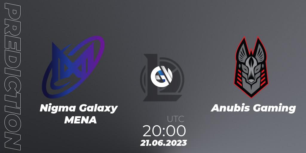 Nigma Galaxy MENA - Anubis Gaming: прогноз. 21.06.2023 at 20:00, LoL, Arabian League Summer 2023 - Group Stage
