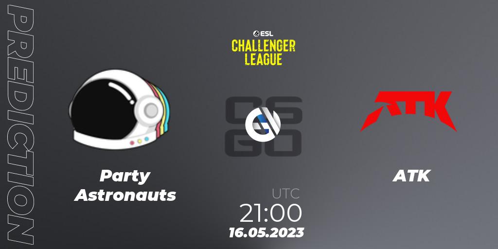 Party Astronauts - ATK: прогноз. 15.05.2023 at 21:00, Counter-Strike (CS2), ESL Challenger League Season 45: North America