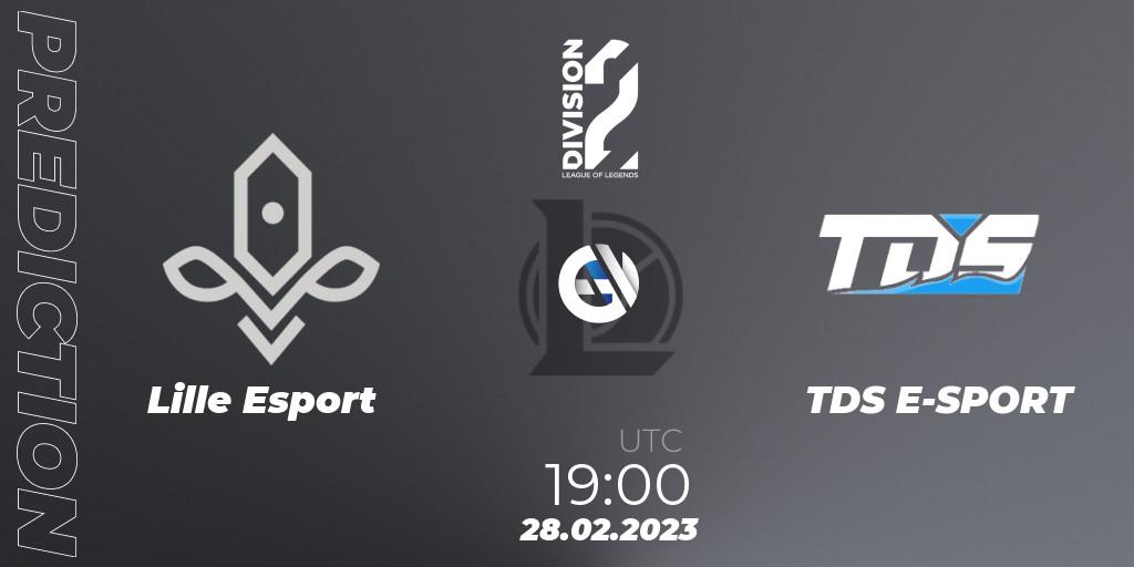 Lille Esport - TDS E-SPORT: прогноз. 28.02.23, LoL, LFL Division 2 Spring 2023 - Group Stage