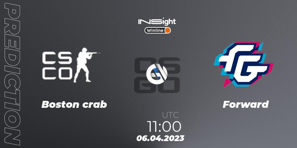 Boston crab - Forward: прогноз. 06.04.2023 at 11:00, Counter-Strike (CS2), Winline Insight Season 3