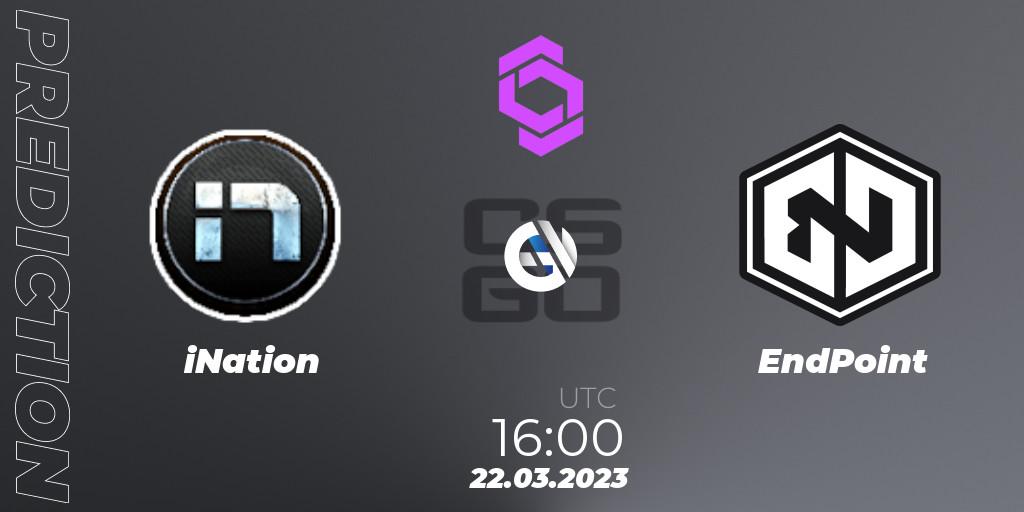 iNation - EndPoint: прогноз. 22.03.23, CS2 (CS:GO), CCT West Europe Series #2