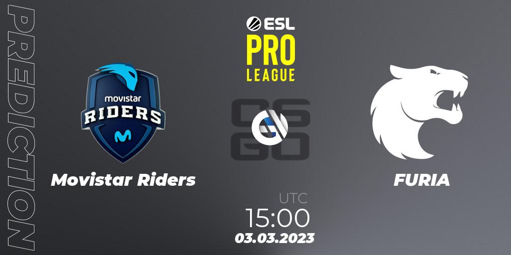 Movistar Riders - FURIA: прогноз. 03.03.2023 at 15:00, Counter-Strike (CS2), ESL Pro League Season 17