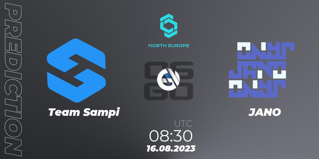 Team Sampi - JANO: прогноз. 16.08.2023 at 08:30, Counter-Strike (CS2), CCT North Europe Series #7