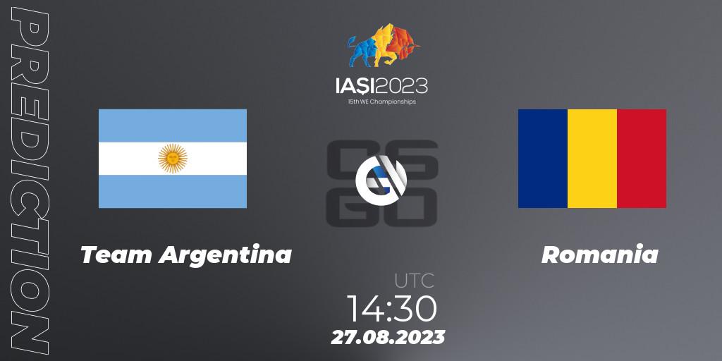 Team Argentina - Romania: прогноз. 27.08.23, CS2 (CS:GO), IESF World Esports Championship 2023