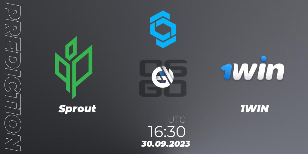 Sprout - 1WIN: прогноз. 30.09.2023 at 16:30, Counter-Strike (CS2), CCT East Europe Series #2