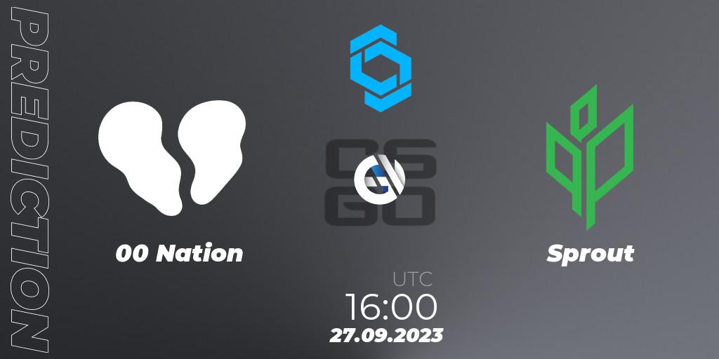 00 Nation - Sprout: прогноз. 28.09.2023 at 10:00, Counter-Strike (CS2), CCT East Europe Series #2
