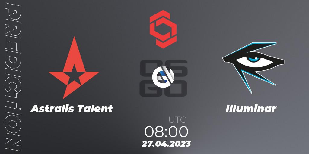 Astralis Talent - Illuminar: прогноз. 27.04.2023 at 08:00, Counter-Strike (CS2), CCT Central Europe Series #6