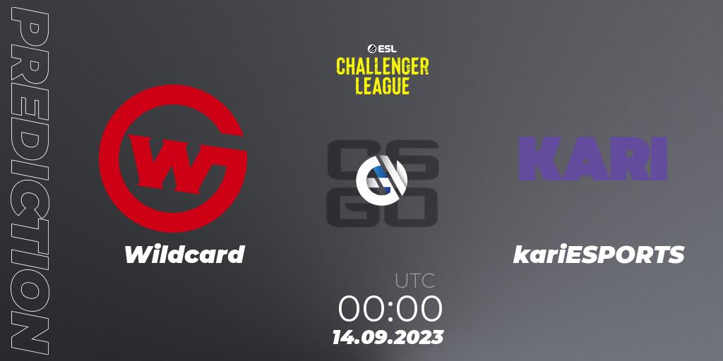 Wildcard - kariESPORTS: прогноз. 14.09.2023 at 00:00, Counter-Strike (CS2), ESL Challenger League Season 46: North America