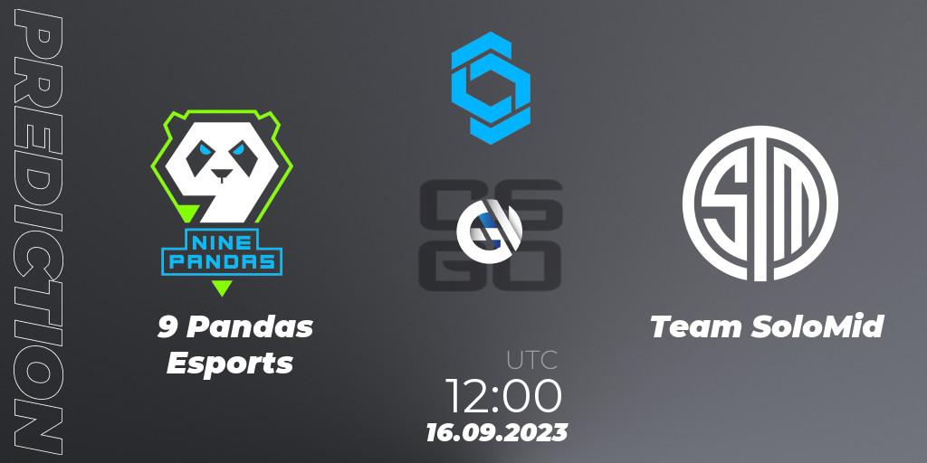 9 Pandas Esports - Team SoloMid: прогноз. 16.09.2023 at 12:10, Counter-Strike (CS2), CCT East Europe Series #2