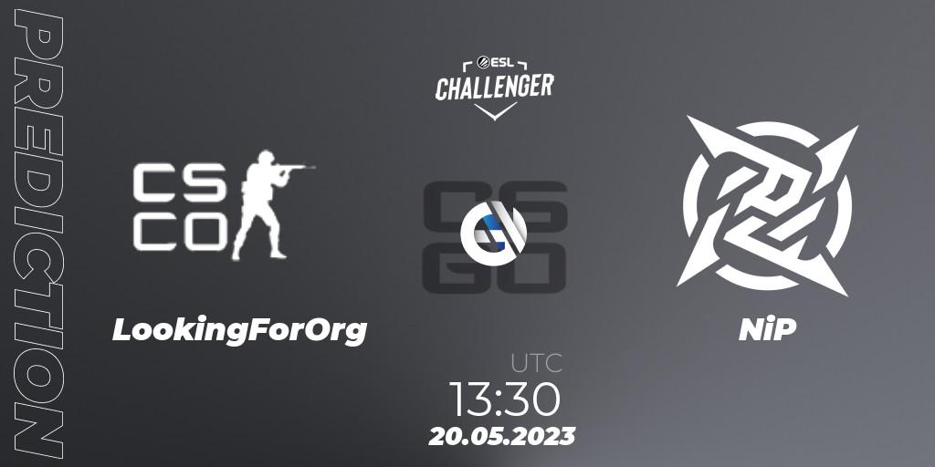 LookingForOrg - NiP: прогноз. 20.05.2023 at 13:30, Counter-Strike (CS2), ESL Challenger Katowice 2023: European Qualifier