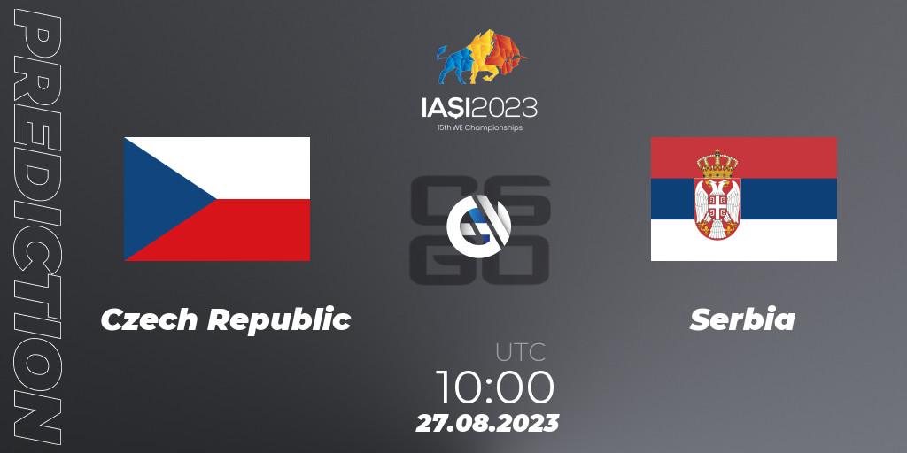 Czech Republic - Serbia: прогноз. 27.08.2023 at 16:10, Counter-Strike (CS2), IESF World Esports Championship 2023