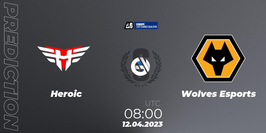 Heroic - Wolves Esports: прогноз. 12.04.23, Rainbow Six, Europe League 2023 - Stage 1 - Last Chance Qualifiers