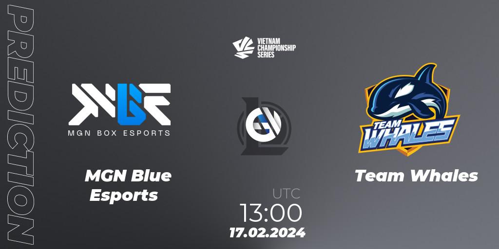 MGN Blue Esports - Team Whales: прогноз. 17.02.2024 at 13:00, LoL, VCS Dawn 2024 - Group Stage