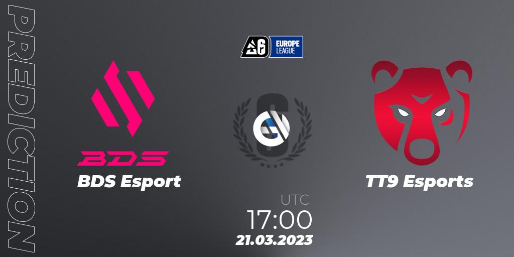 BDS Esport - TT9 Esports: прогноз. 21.03.23, Rainbow Six, Europe League 2023 - Stage 1