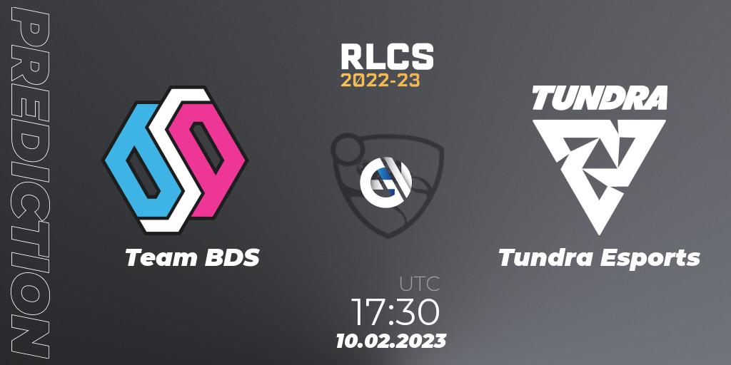 Team BDS - Tundra Esports: прогноз. 10.02.2023 at 17:30, Rocket League, RLCS 2022-23 - Winter: Europe Regional 2 - Winter Cup