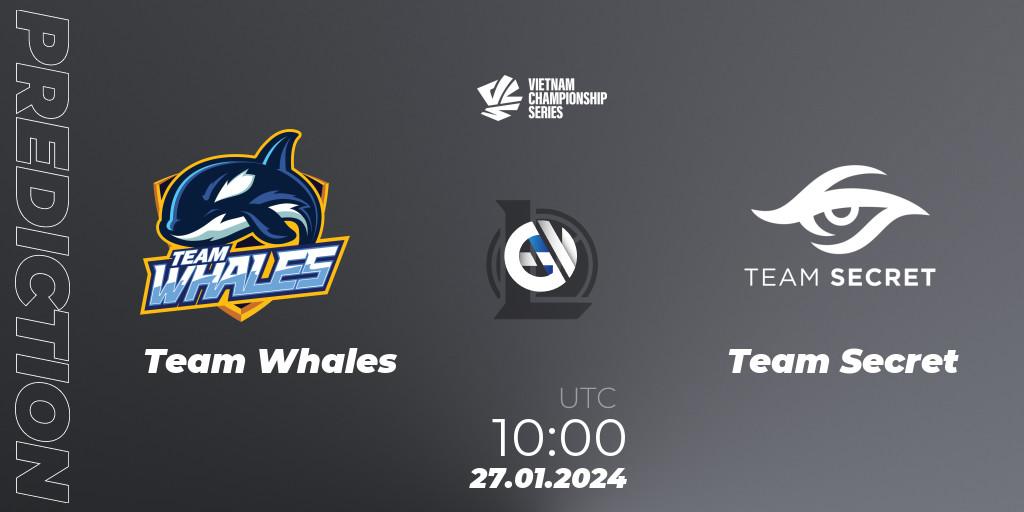 Team Whales - Team Secret: прогноз. 27.01.2024 at 10:00, LoL, VCS Dawn 2024 - Group Stage