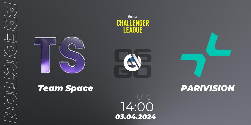 Team Space - PARIVISION: прогноз. 03.04.24, CS2 (CS:GO), ESL Challenger League Season 47: Europe