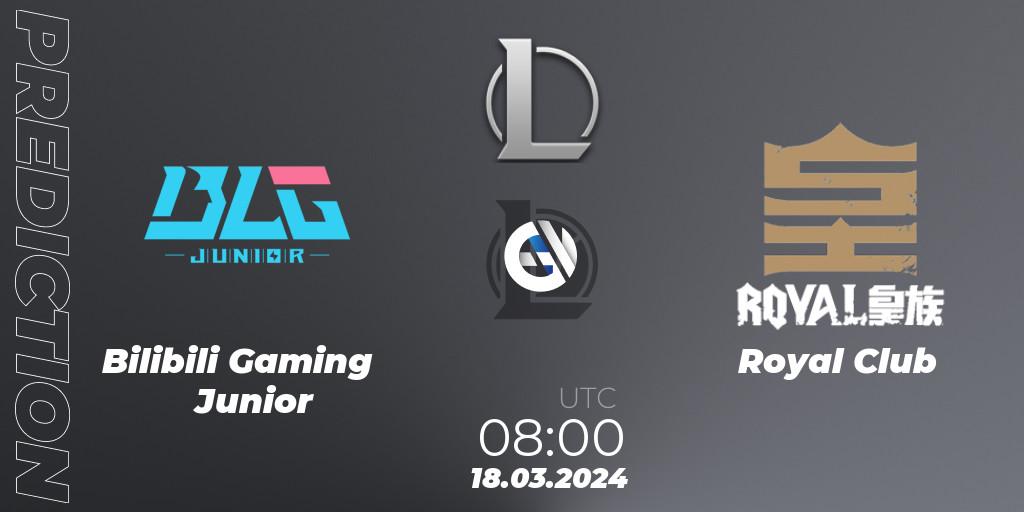 Bilibili Gaming Junior - Royal Club: прогноз. 18.03.2024 at 08:00, LoL, LDL 2024 - Stage 1