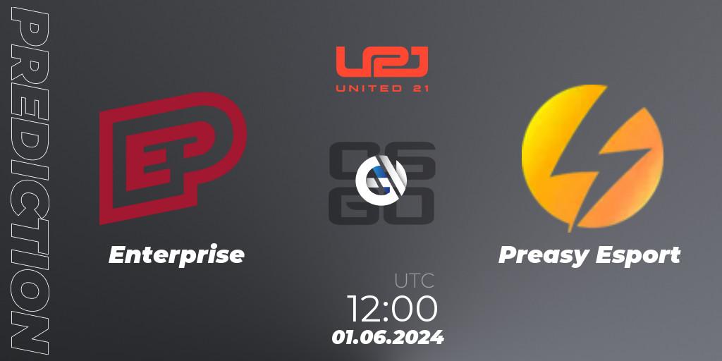 Enterprise - Preasy Esport: прогноз. 01.06.2024 at 12:00, Counter-Strike (CS2), United21 Season 16