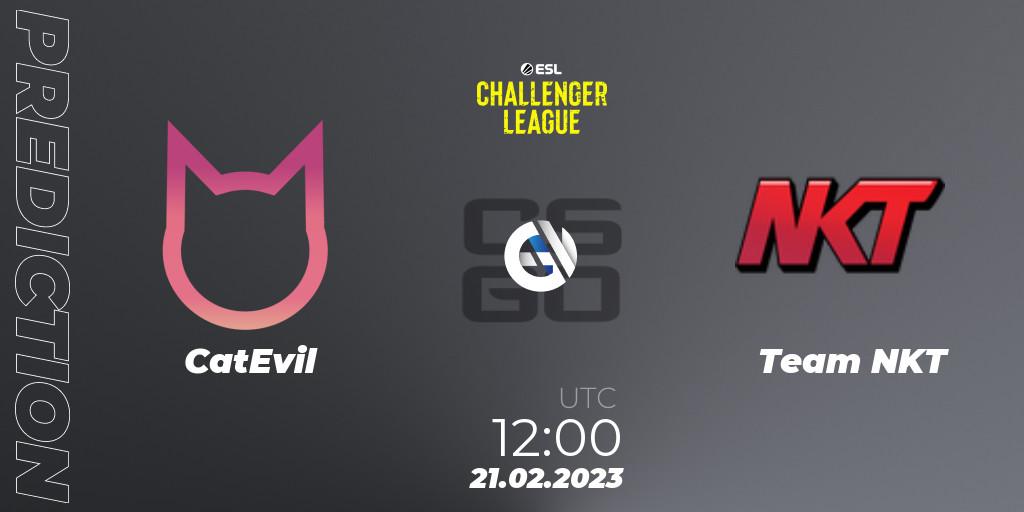 CatEvil - Team NKT: прогноз. 21.02.2023 at 12:00, Counter-Strike (CS2), ESL Challenger League Season 44: Asia-Pacific