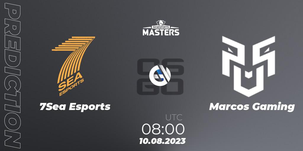 7Sea Esports - Marcos Gaming: прогноз. 10.08.2023 at 08:00, Counter-Strike (CS2), Skyesports Masters 2023: Regular Season