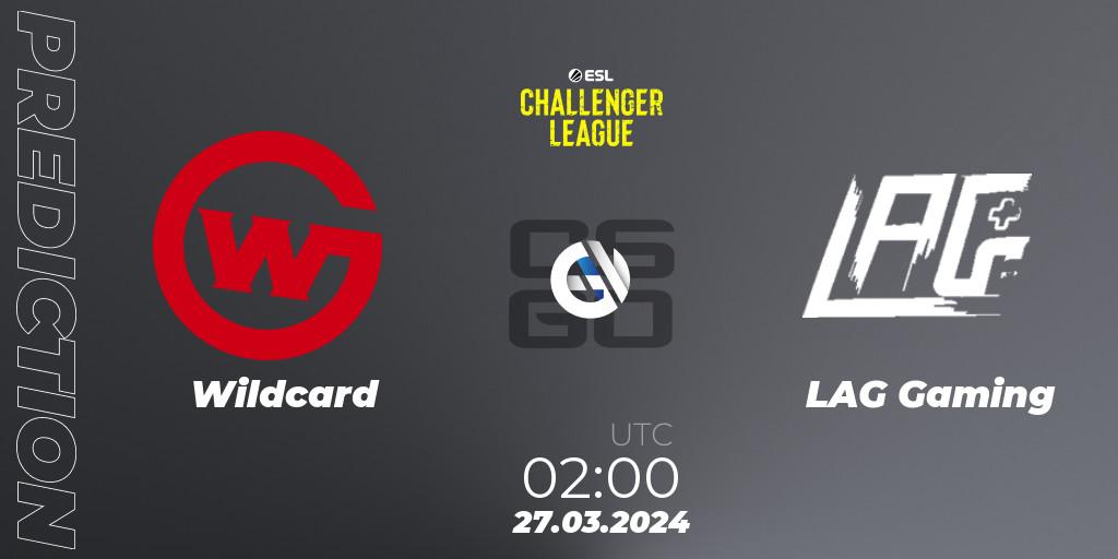 Wildcard - LAG Gaming: прогноз. 27.03.24, CS2 (CS:GO), ESL Challenger League Season 47: North America