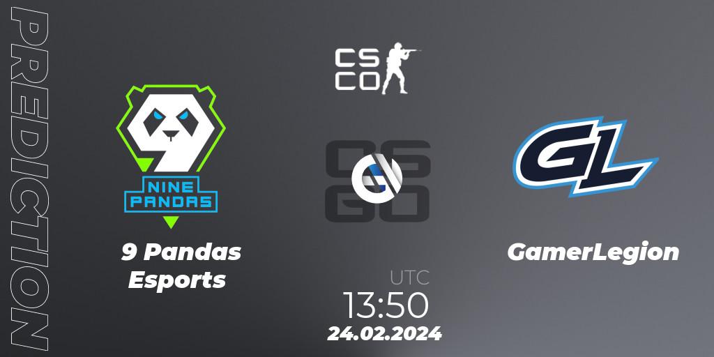 9 Pandas Esports - GamerLegion: прогноз. 24.02.24, CS2 (CS:GO), PGL CS2 Major Copenhagen 2024 Opening Stage Last Chance Qualifier