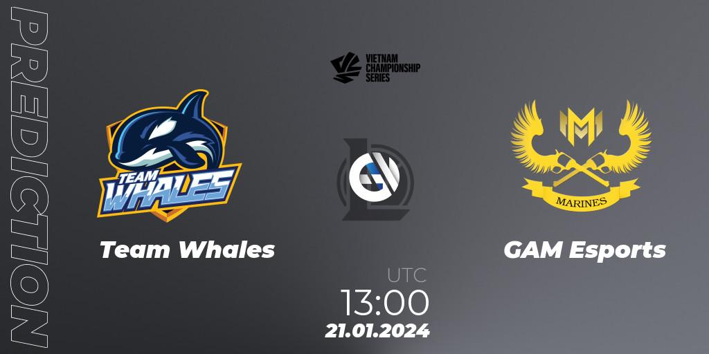 Team Whales - GAM Esports: прогноз. 21.01.2024 at 12:00, LoL, VCS Dawn 2024 - Group Stage