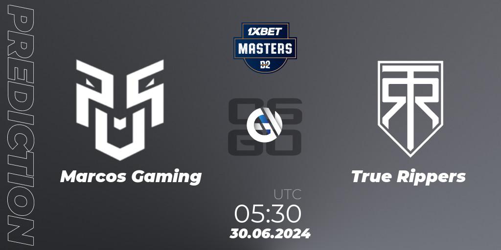 Marcos Gaming - True Rippers: прогноз. 30.06.2024 at 05:40, Counter-Strike (CS2), Dust2.in Masters #11