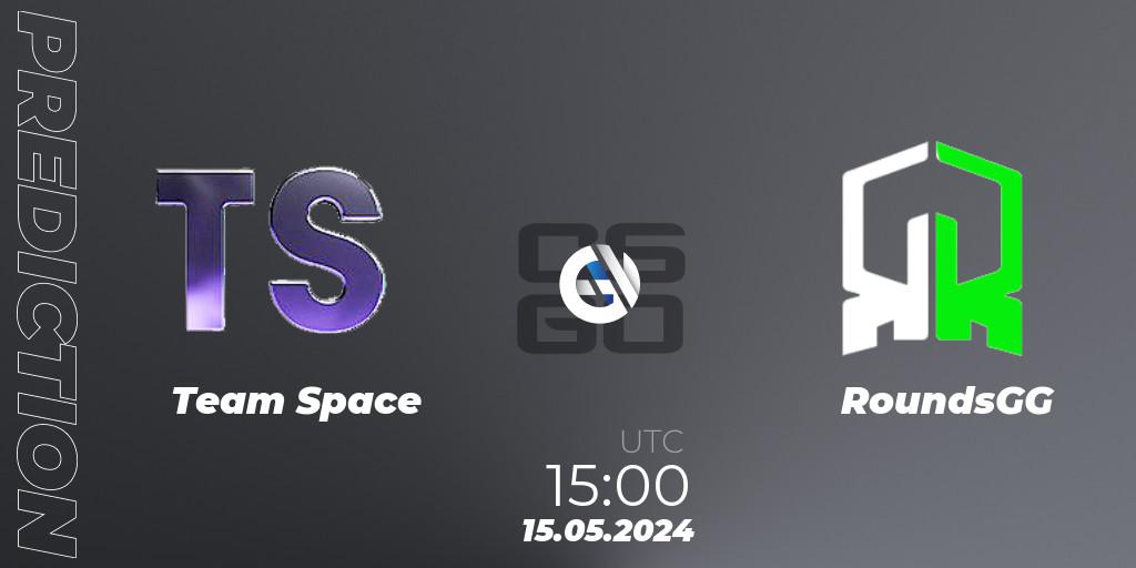 Team Space - RoundsGG: прогноз. 15.05.2024 at 15:00, Counter-Strike (CS2), CCT Season 2 Europe Series 4 Closed Qualifier