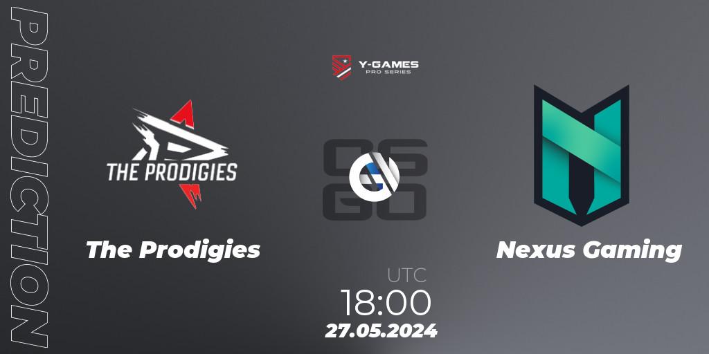 The Prodigies - Nexus Gaming: прогноз. 27.05.2024 at 18:00, Counter-Strike (CS2), Y-Games PRO Series 2024