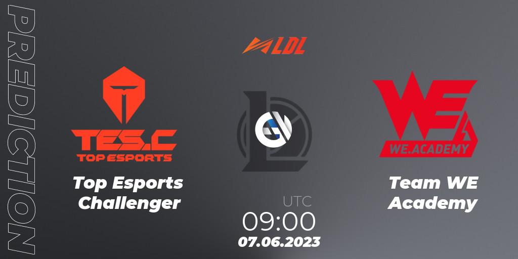 Top Esports Challenger - Team WE Academy: прогноз. 07.06.2023 at 09:00, LoL, LDL 2023 - Regular Season - Stage 2 Playoffs