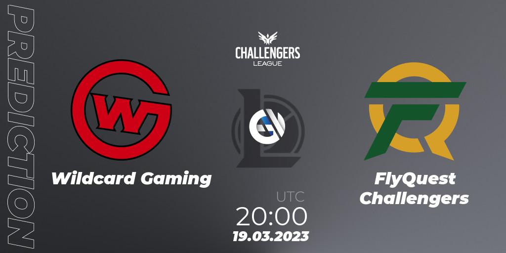 Wildcard Gaming - FlyQuest Challengers: прогноз. 19.03.2023 at 20:00, LoL, NACL 2023 Spring - Playoffs